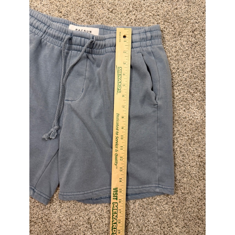 PacSun Sweat Shorts Small Blue Fleece Drawstring Casual Lounge Athletic Shorts - Picture 5 of 7